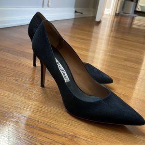Acne Studios black suede heels